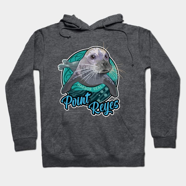 Harbor Seal at Point Reyes California Hoodie by SuburbanCowboy